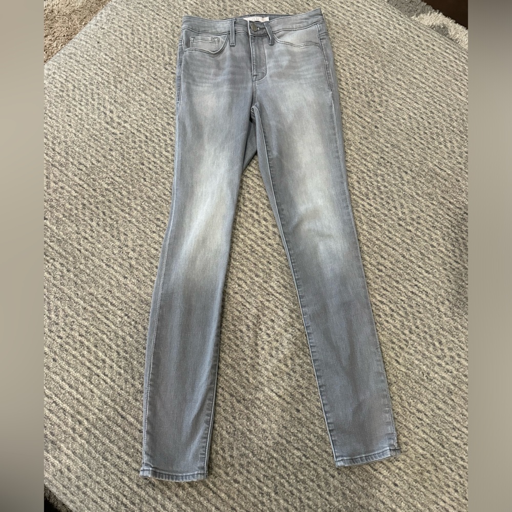 ATHLETA SCULPTEK GRAY SKINNY JEANS, size 4
